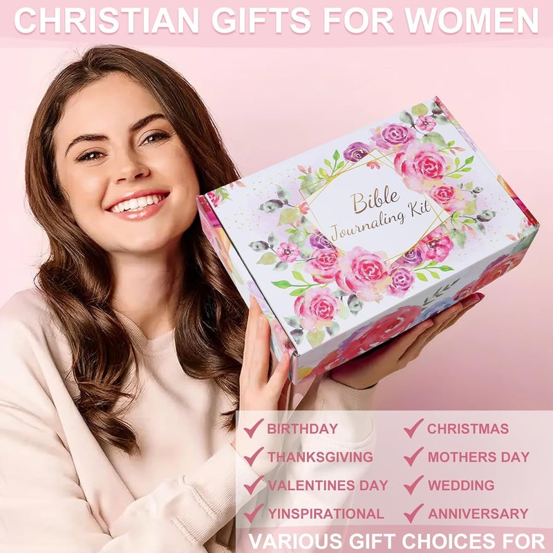 YOPCDJ Bible Study Supplies, Bible Journaling Kit, Bible Study Kit for Women, Aesthetic Book Annotation Kit, Bible Study Tools, Christian Gifts for Women, Christmas Gift - Image 3